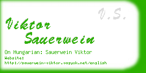 viktor sauerwein business card